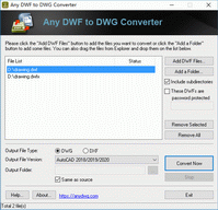 DWF to DWG Converter 2011.6