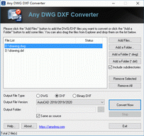DWG to DXF Converter 2011.6