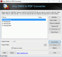 DWG to PDF Converter 2011.6