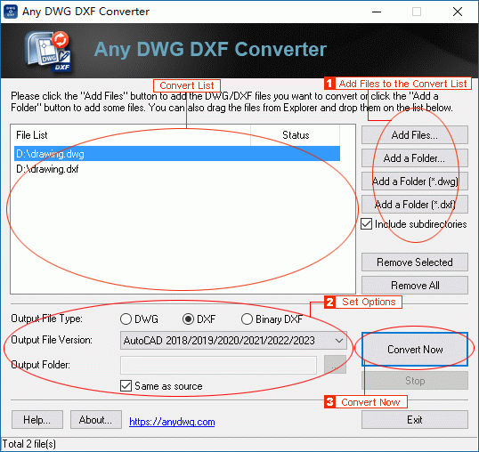 How to use AutoCAD Converter