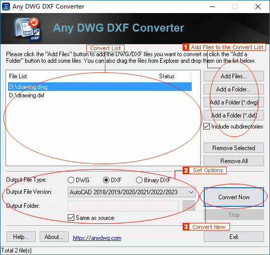 autocad file format